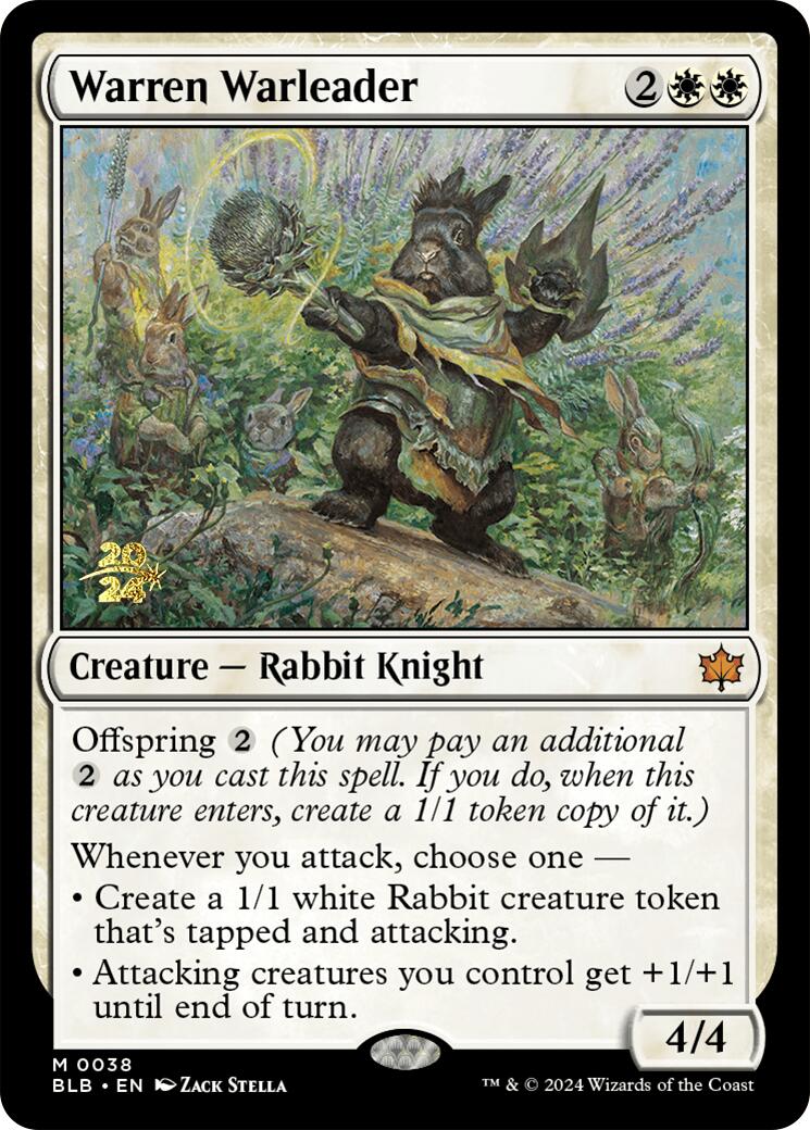 Warren Warleader [Bloomburrow Prerelease Promos] | Cracking-Singles