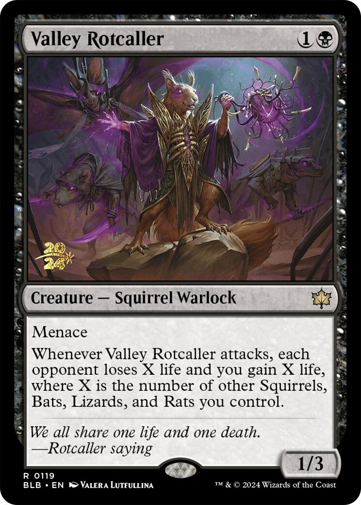 Valley Rotcaller [Bloomburrow Prerelease Promos] | Cracking-Singles