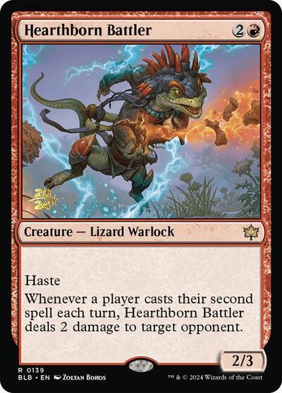 Hearthborn Battler [Bloomburrow Prerelease Promos] | Cracking-Singles