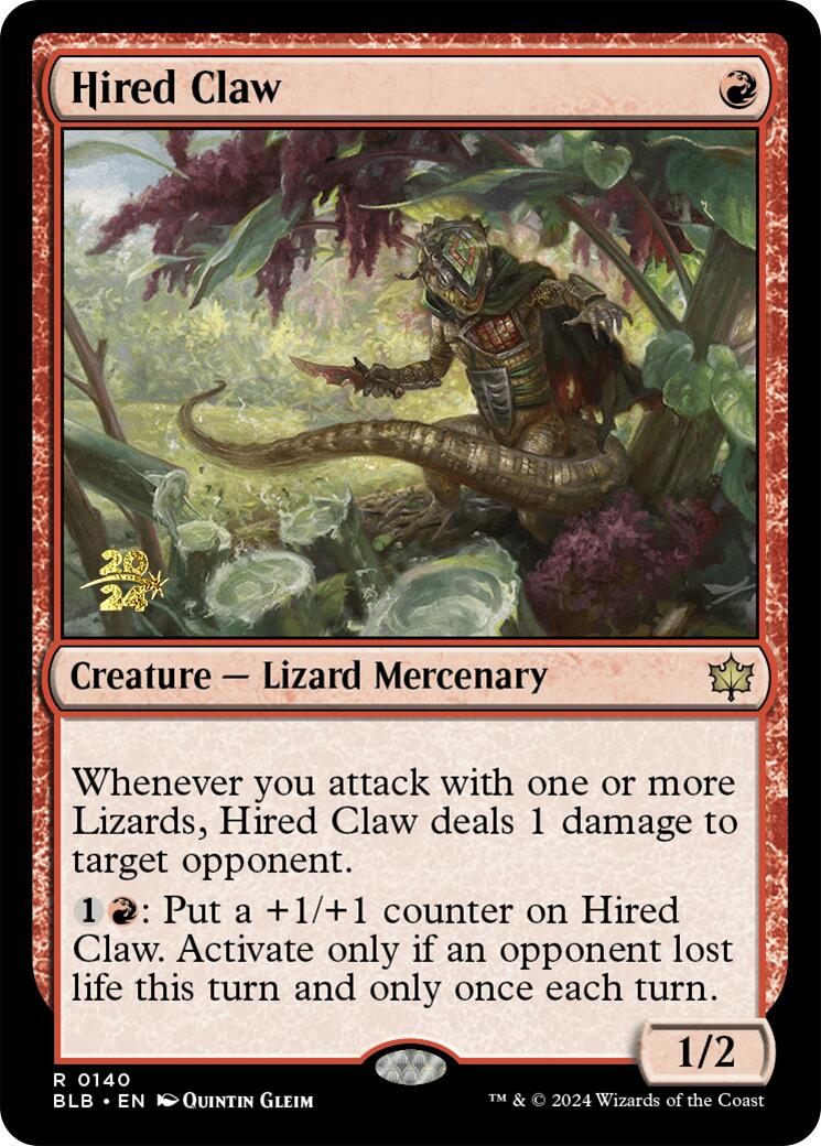 Hired Claw [Bloomburrow Prerelease Promos] | Cracking-Singles