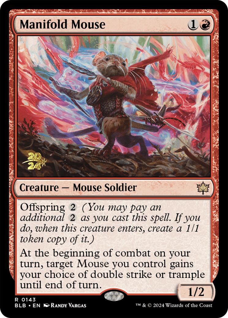 Manifold Mouse [Bloomburrow Prerelease Promos] | Cracking-Singles