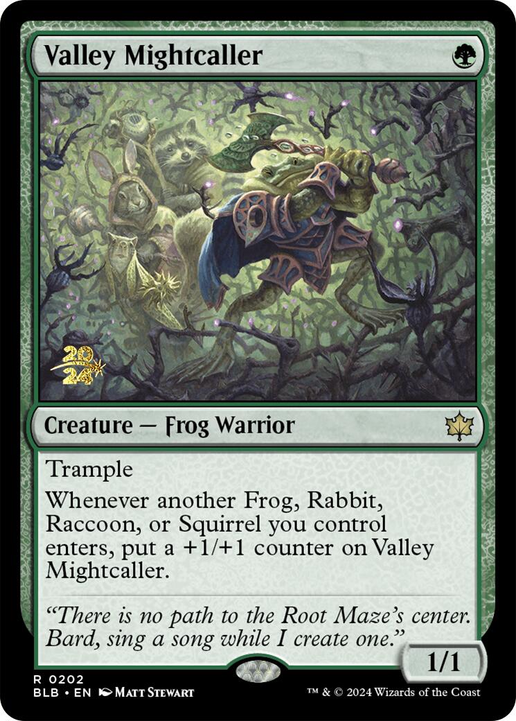 Valley Mightcaller [Bloomburrow Prerelease Promos] | Cracking-Singles