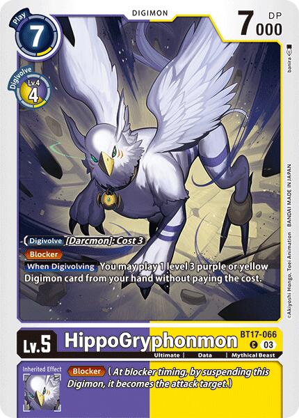 HippoGryphonmon [BT17-066] [Secret Crisis] | Cracking-Singles