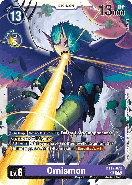 Ornismon [BT17-072] [Secret Crisis] | Cracking-Singles