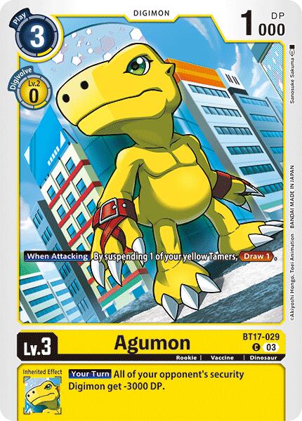 Agumon [BT17-029] [Secret Crisis] | Cracking-Singles