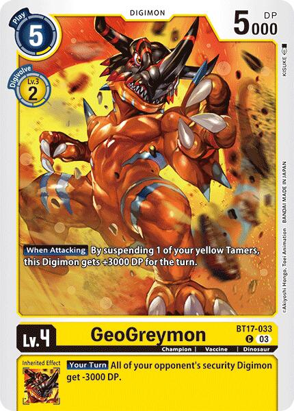 GeoGreymon [BT17-033] [Secret Crisis] | Cracking-Singles