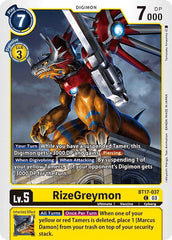 RizeGreymon [BT17-037] [Secret Crisis] | Cracking-Singles