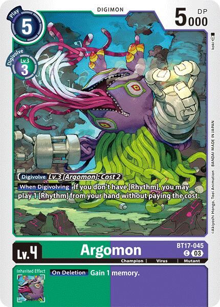 Argomon [BT17-045] - BT17-045 [Secret Crisis] | Cracking-Singles