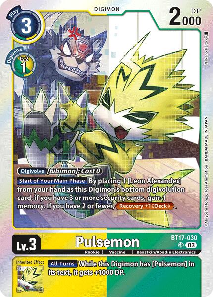 Pulsemon [BT17-030] [Secret Crisis] | Cracking-Singles