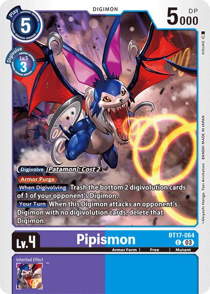 Pipismon [BT17-064] [Secret Crisis] | Cracking-Singles