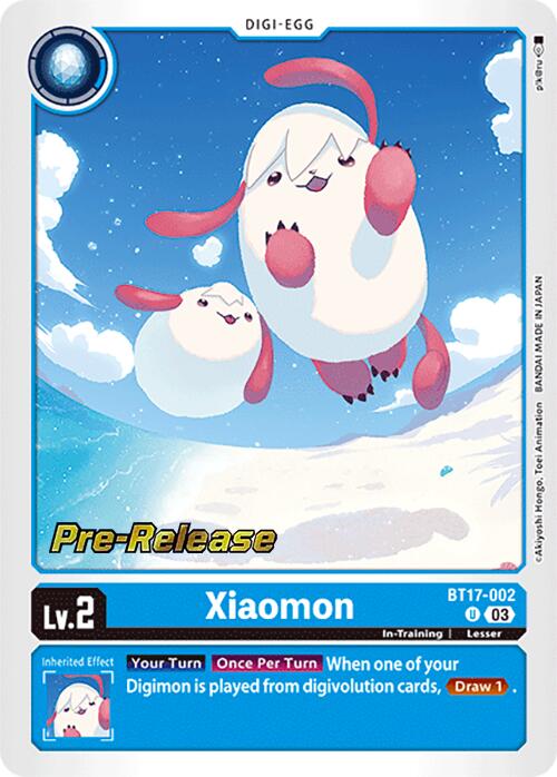 Xiaomon [BT17-002] [Secret Crisis Pre-Release Cards] | Cracking-Singles