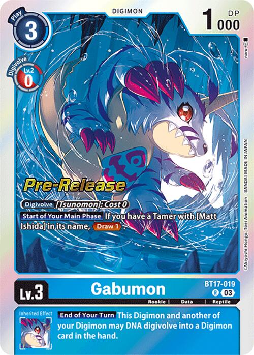 Gabumon [BT17-019] [Secret Crisis Pre-Release Cards] | Cracking-Singles