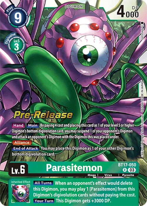 Parasitemon [BT17-050] [Secret Crisis Pre-Release Cards] | Cracking-Singles