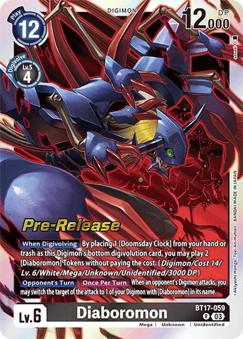 Diaboromon [BT17-059] [Secret Crisis Pre-Release Cards] | Cracking-Singles