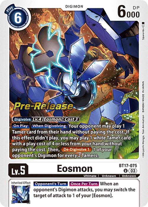 Eosmon [BT17-075] - BT17-075 [Secret Crisis Pre-Release Cards] | Cracking-Singles