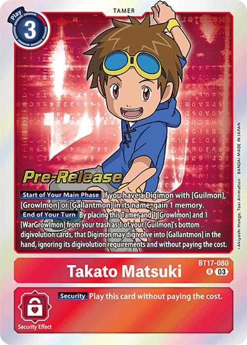 Takato Matsuki [BT17-080] [Secret Crisis Pre-Release Cards] | Cracking-Singles