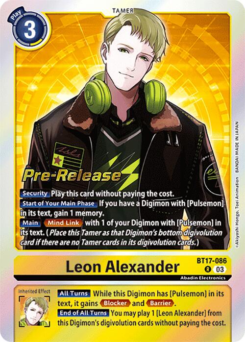 Leon Alexander [BT17-086] [Secret Crisis Pre-Release Cards] | Cracking-Singles