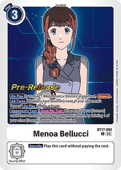 Menoa Bellucci [BT17-092] [Secret Crisis Pre-Release Cards] | Cracking-Singles