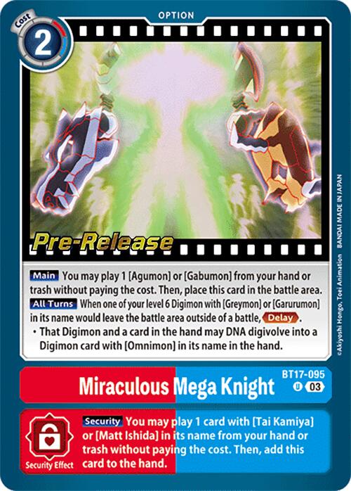 Miraculous Mega Knight [BT17-095] [Secret Crisis Pre-Release Cards] | Cracking-Singles