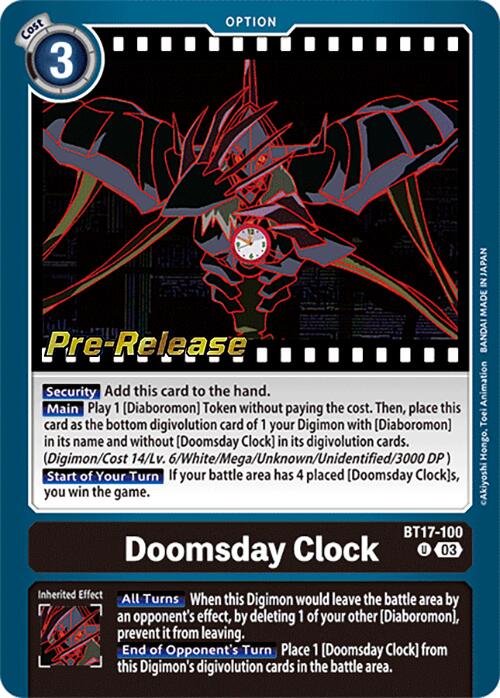 Doomsday Clock [BT17-100] [Secret Crisis Pre-Release Cards] | Cracking-Singles