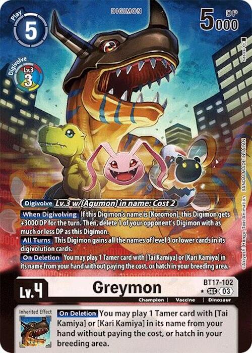 Greymon [BT17-102] (Alternate Art) [Secret Crisis] | Cracking-Singles