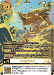 Greymon [BT17-102] (Right) (Textured) [Secret Crisis] | Cracking-Singles