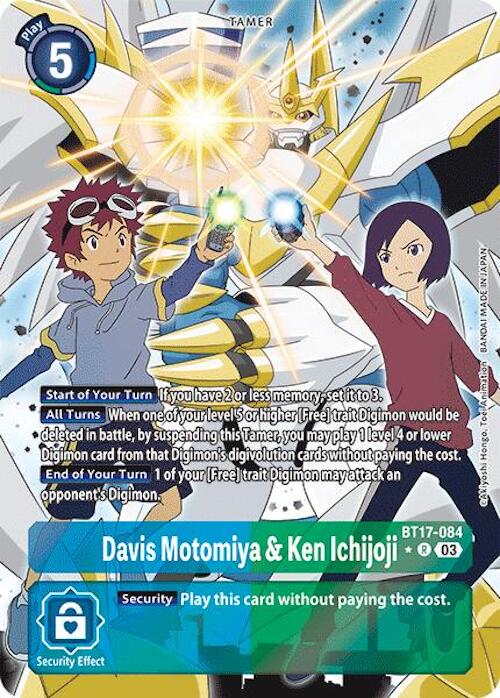 Davis Motomiya & Ken Ichijoji [BT17-084] (Alternate Art) [Secret Crisis] | Cracking-Singles