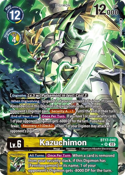 Kazuchimon [BT17-040] (Alternate Art) [Secret Crisis] | Cracking-Singles