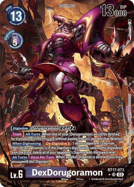 DexDorugoramon [BT17-073] (Alternate Art) [Secret Crisis] | Cracking-Singles