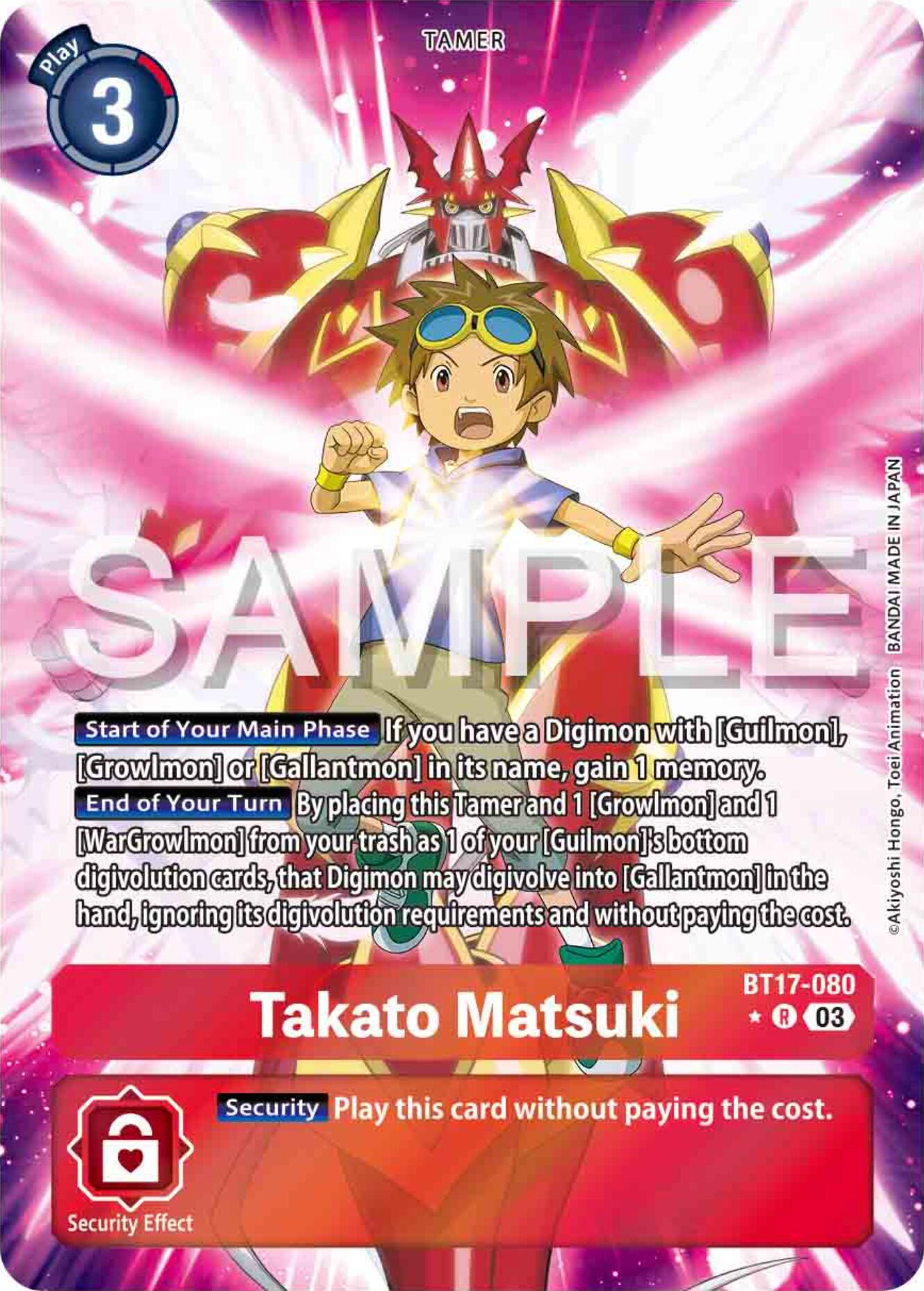 Takato Matsuki [BT17-080] (Alternate Art) [Secret Crisis] | Cracking-Singles