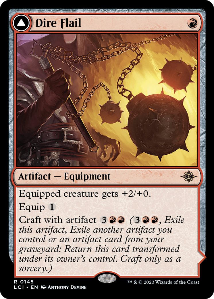 Dire Flail [The Lost Caverns of Ixalan] | Cracking-Singles