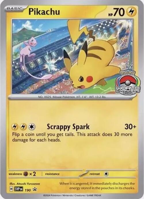 Pikachu (190) [Scarlet & Violet: Black Star Promos] | Cracking-Singles