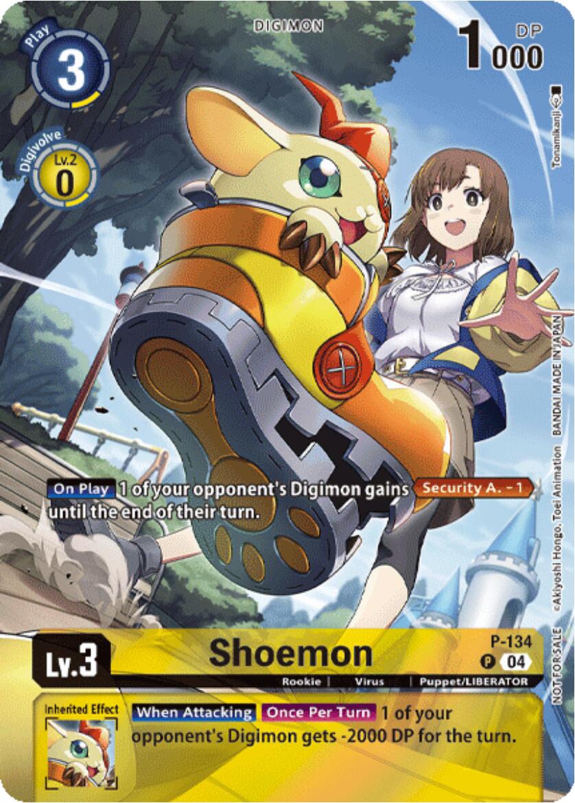 Shoemon [P-134] (Digimon Liberator Promotion) (Textured) [Promotional Cards] | Cracking-Singles