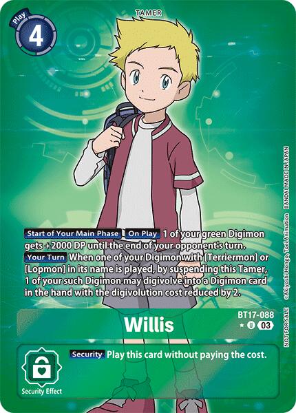 Willis [BT17-088] (Box Promotion Pack: Secret Crisis) [Secret Crisis] | Cracking-Singles