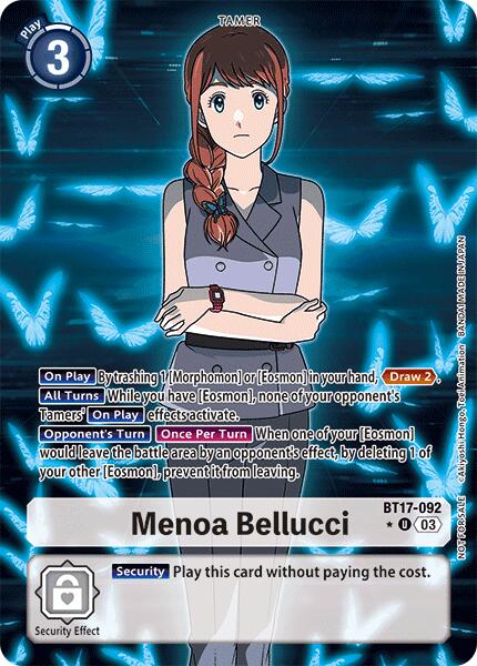 Menoa Bellucci [BT17-092] (Box Promotion Pack: Secret Crisis) [Secret Crisis] | Cracking-Singles