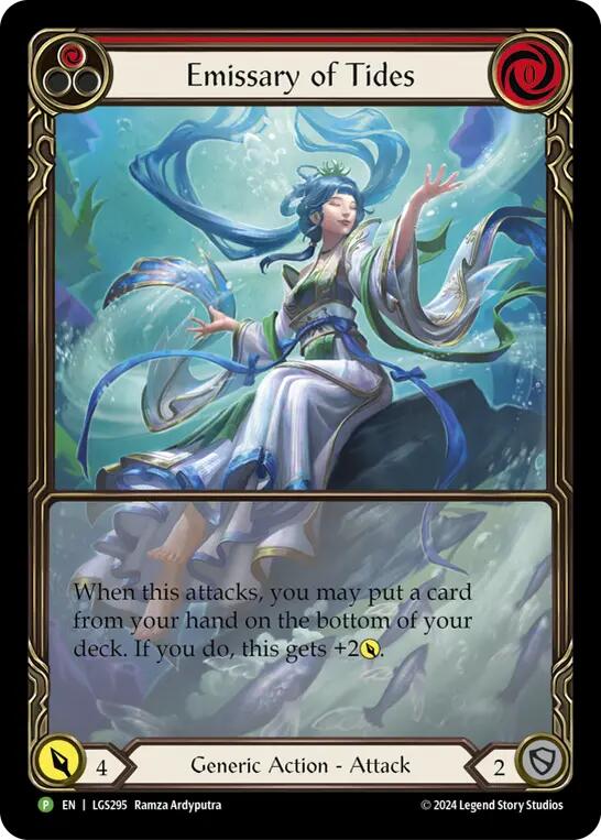 Emissary of Tides [LGS295] (Promo)  Rainbow Foil | Cracking-Singles