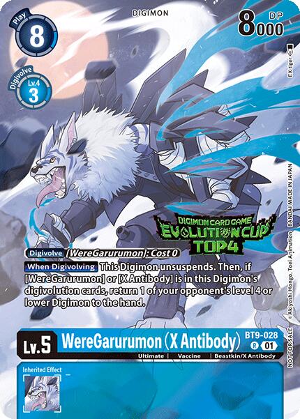 WereGarurumon (X Antibody) [BT9-028] (2024 Evolution Cup Top 4) [X Record Promos] | Cracking-Singles