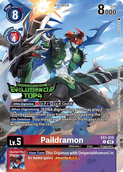 Paildramon [EX3-010] (2024 Evolution Cup Top 4) [Draconic Roar] | Cracking-Singles