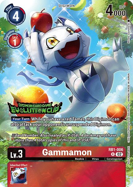 Gammamon [RB1-006] (2024 Evolution Cup) [Resurgence Booster] | Cracking-Singles