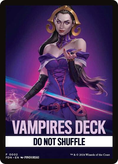 Vampires Deck Theme Card [Foundations Tokens] | Cracking-Singles