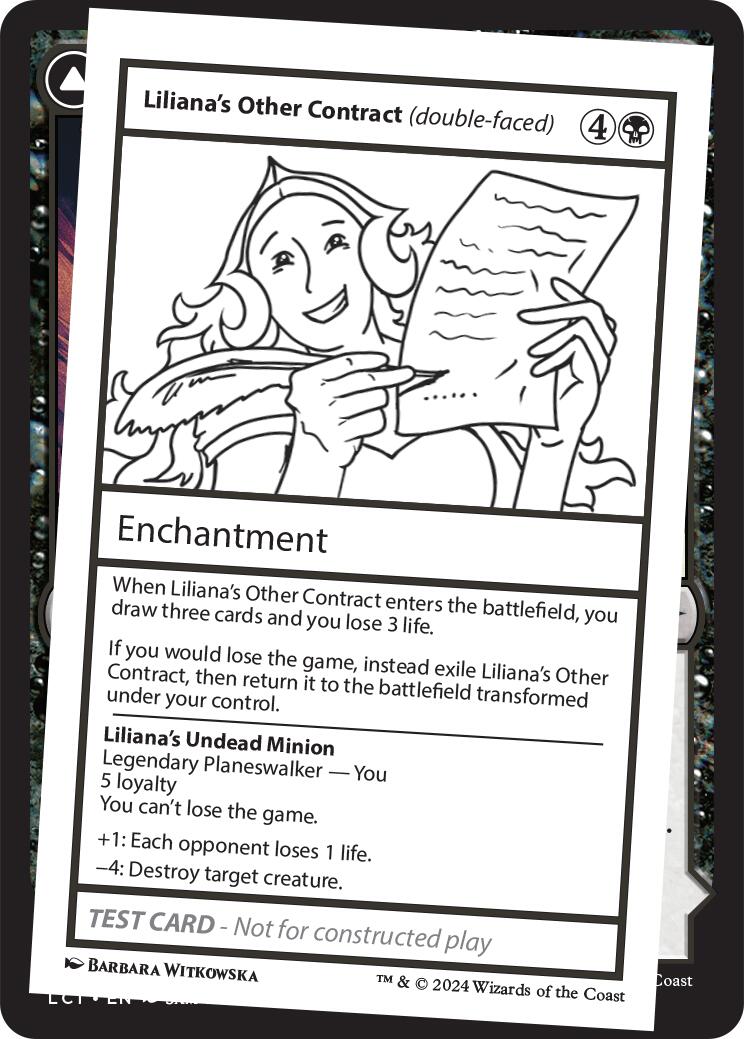 Liliana's Other Contract (double-faced) [Mystery Booster 2 Playtest Cards] | Cracking-Singles