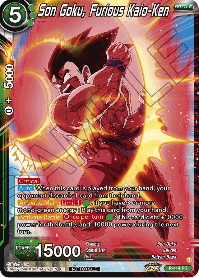 Son Goku, Furious Kaio-Ken (Deluxe Pack 2024 Vol.1) (P-414) [Promotion Cards] | Cracking-Singles