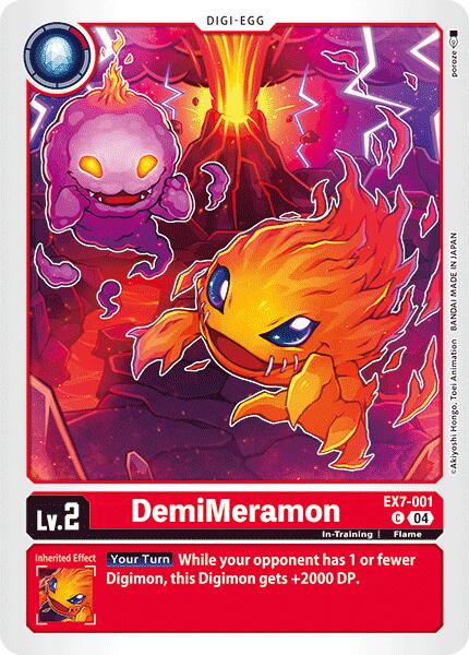 DemiMeramon [EX7-001] [Digimon LIBERATOR] | Cracking-Singles