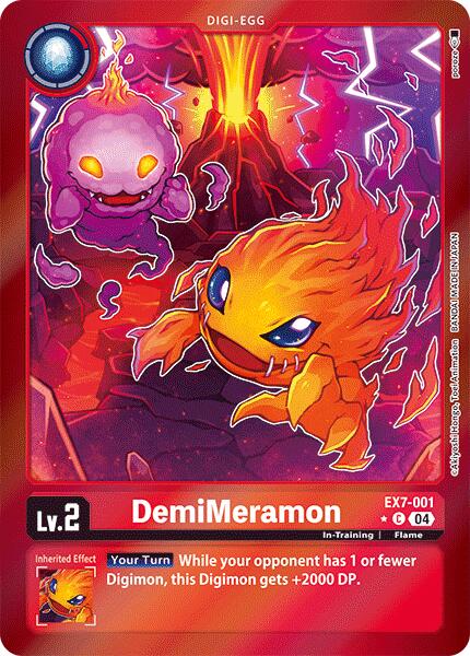 DemiMeramon [EX7-001] (Foil) [Digimon LIBERATOR] | Cracking-Singles