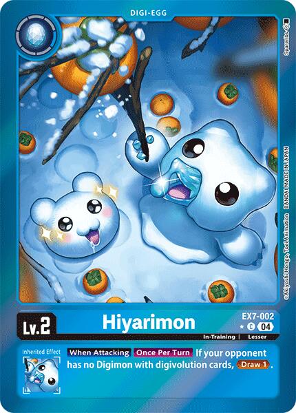 Hiyarimon [EX7-002] (Foil) [Digimon LIBERATOR] | Cracking-Singles