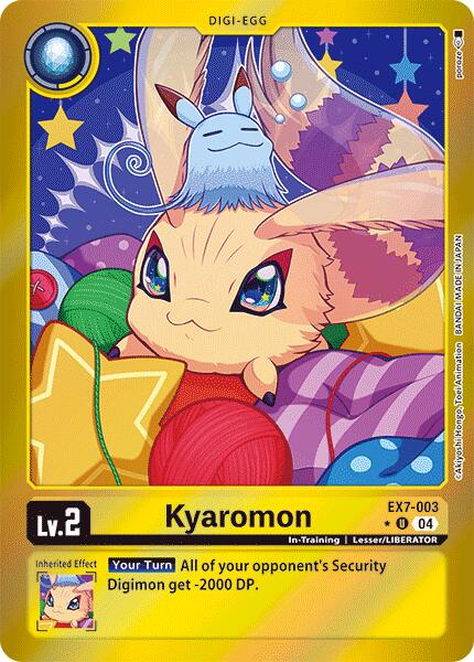 Kyaromon [EX7-003] (Foil) [Digimon LIBERATOR] | Cracking-Singles