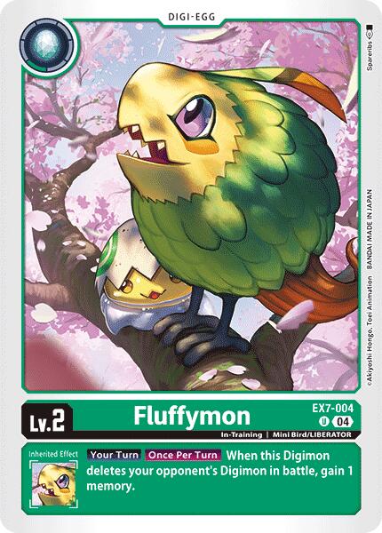 Fluffymon [EX7-004] [Digimon LIBERATOR] | Cracking-Singles