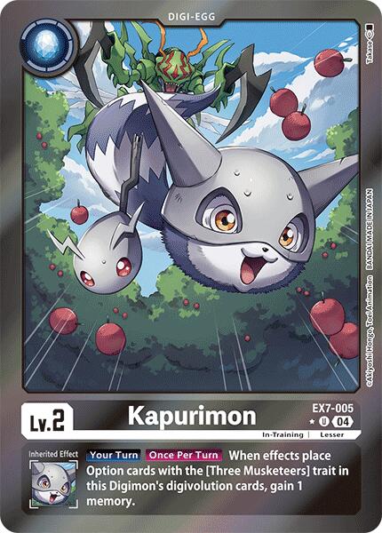 Kapurimon [EX7-005] (Foil) [Digimon LIBERATOR] | Cracking-Singles