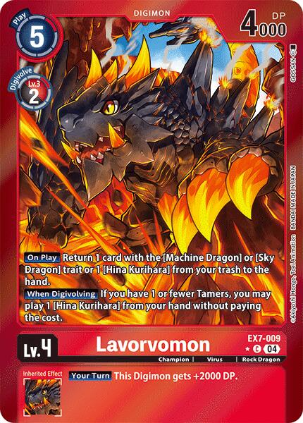 Lavorvomon [EX7-009] (Foil) [Digimon LIBERATOR] | Cracking-Singles