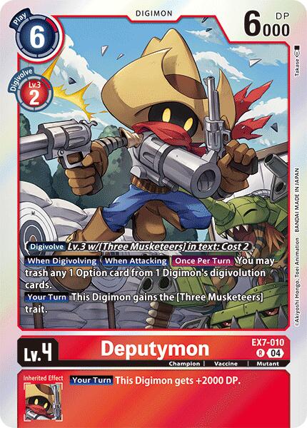 Deputymon [EX7-010] [Digimon LIBERATOR] | Cracking-Singles